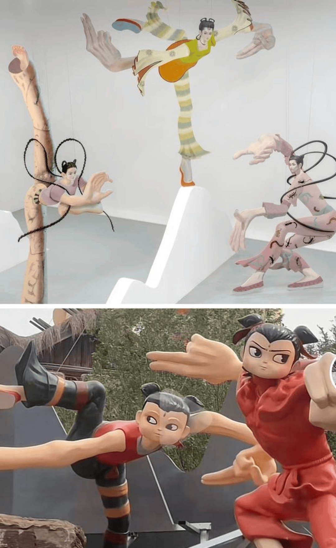 艺术家控诉山西临汾哪吒主题景区雕塑抄袭：造型照搬我的作品