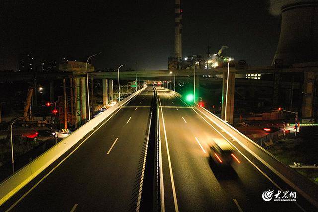 实拍!烟台最大、三层互通!港城西大街互通立交今日通车